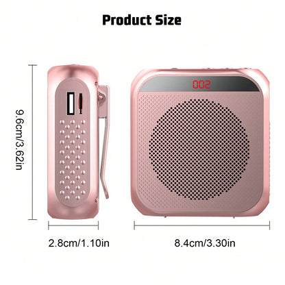 Rechargeable Voice Amplifier- 2200mAh Portable PA System With Headset Mic For Teachers & Presenters Christmas Gifts