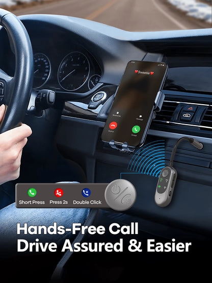 REMAX 2-In-1 Bluetooth Receiver/Transmitter; Compact Portable Adapter With Noise-Cancelling Microphone, Suitable For Home Audio/Car/TV/Wired Headphones/Wired Speakers; Hands-Free Calling; Home Stereo