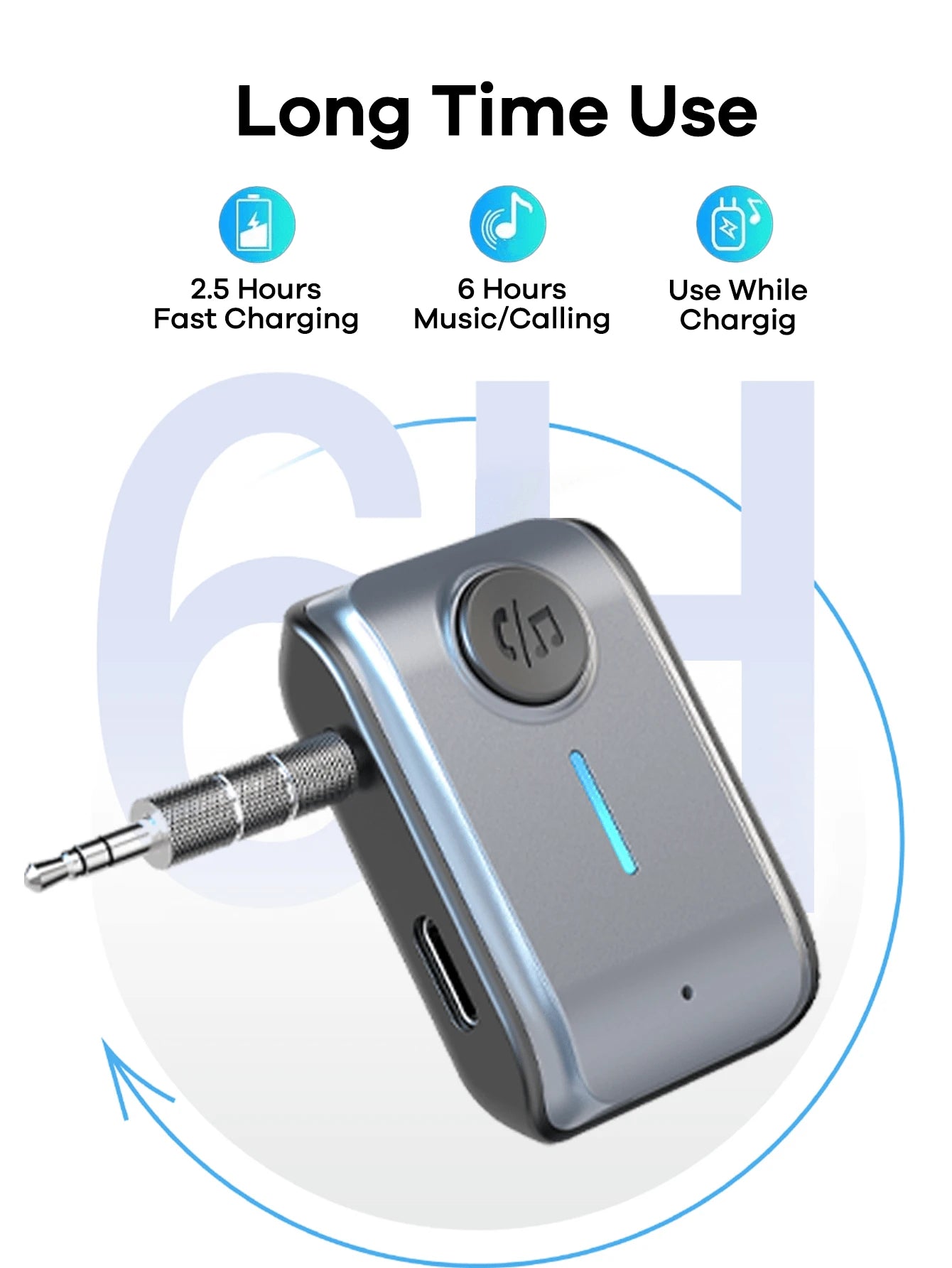 REMAX Mini Bluetooth Receiver With HD Mic; Plug & Play For Car/Home/Office; Multifunctional Wireless Adapter For Car&TV&PC&Speaker&Headsets;Compact & Portable; No Setup Needed; HiFi Stereo; Hands-Free