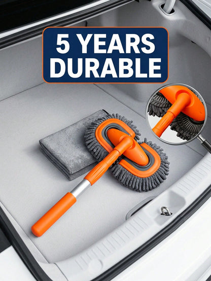 Retractable Double Head Car Wash Brush With Ultra-Soft Microfiber For Deep Cleaning For Car Owners And Enthusiasts Aesthetic Design Car Wash Brush With Long Handle Car Cleaning Kit Brush Car Wash & Ma