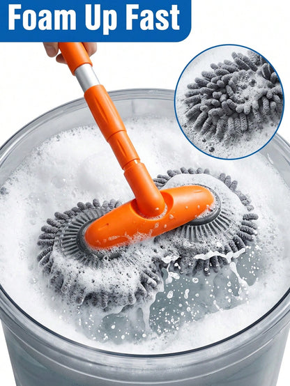 Retractable Double Head Car Wash Brush With Ultra-Soft Microfiber For Deep Cleaning For Car Owners And Enthusiasts Aesthetic Design Car Wash Brush With Long Handle Car Cleaning Kit Brush Car Wash & Ma