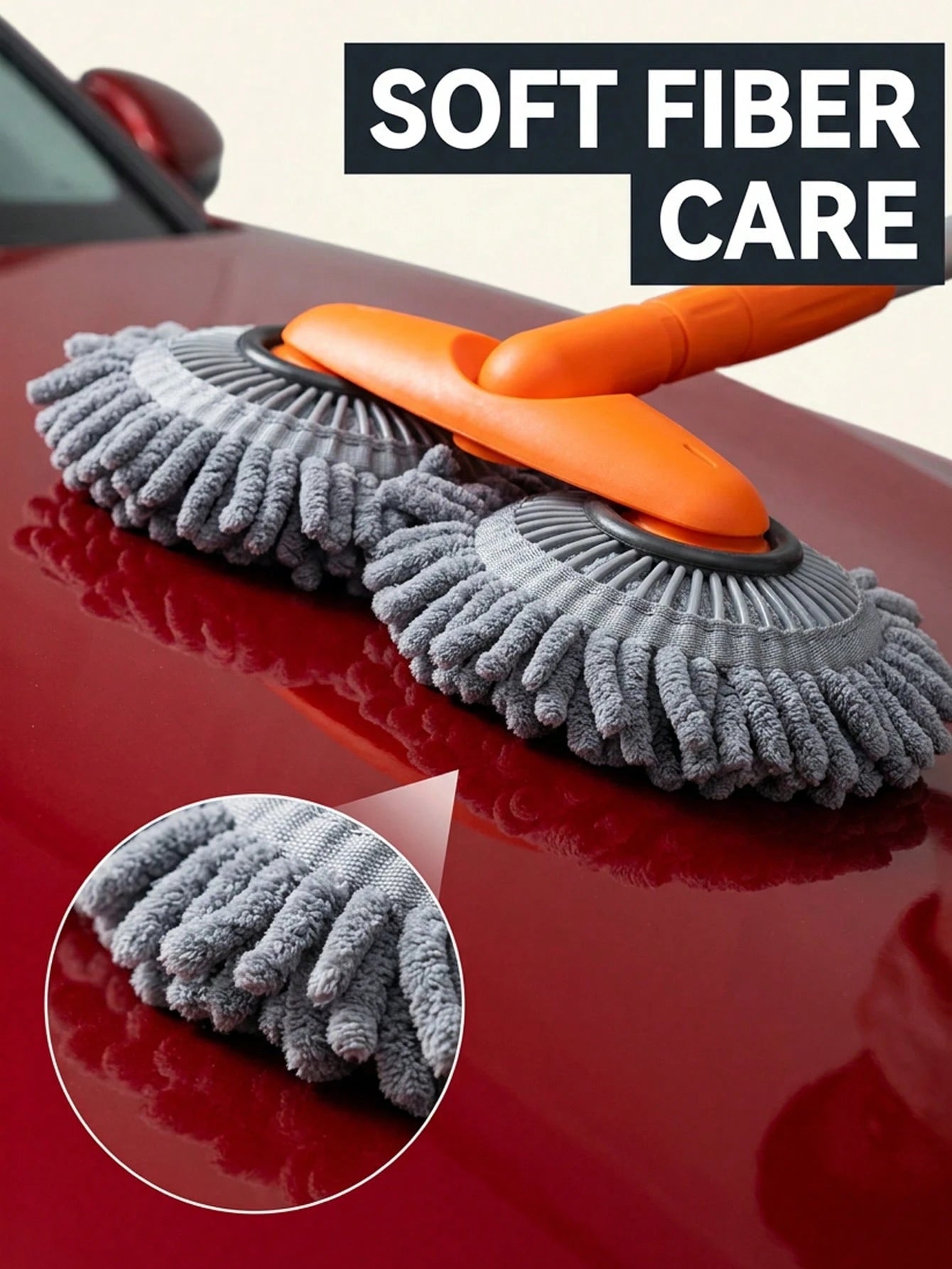 Retractable Double Head Car Wash Brush With Ultra-Soft Microfiber For Deep Cleaning For Car Owners And Enthusiasts Aesthetic Design Car Wash Brush With Long Handle Car Cleaning Kit Brush Car Wash & Ma