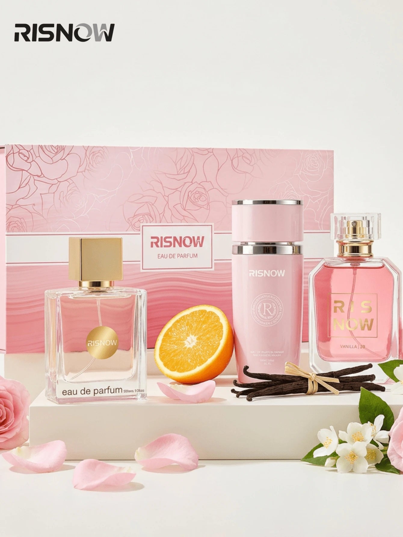 RISNOW 3-Piece Perfume Set, Eau De Parfum For Women, Fragrance Spray Set, Perfume Gift, Femme Perfume Spray, Women's Long-Lasting Perfume, Day Or Night Fragrance, Casual Perfume, 30 Ml*3