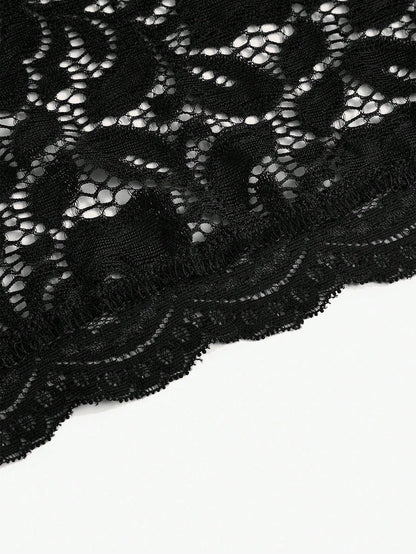 Rometta Plus Open Front Crop Lace Jacket Fall Winter Cloth For Women Autumn