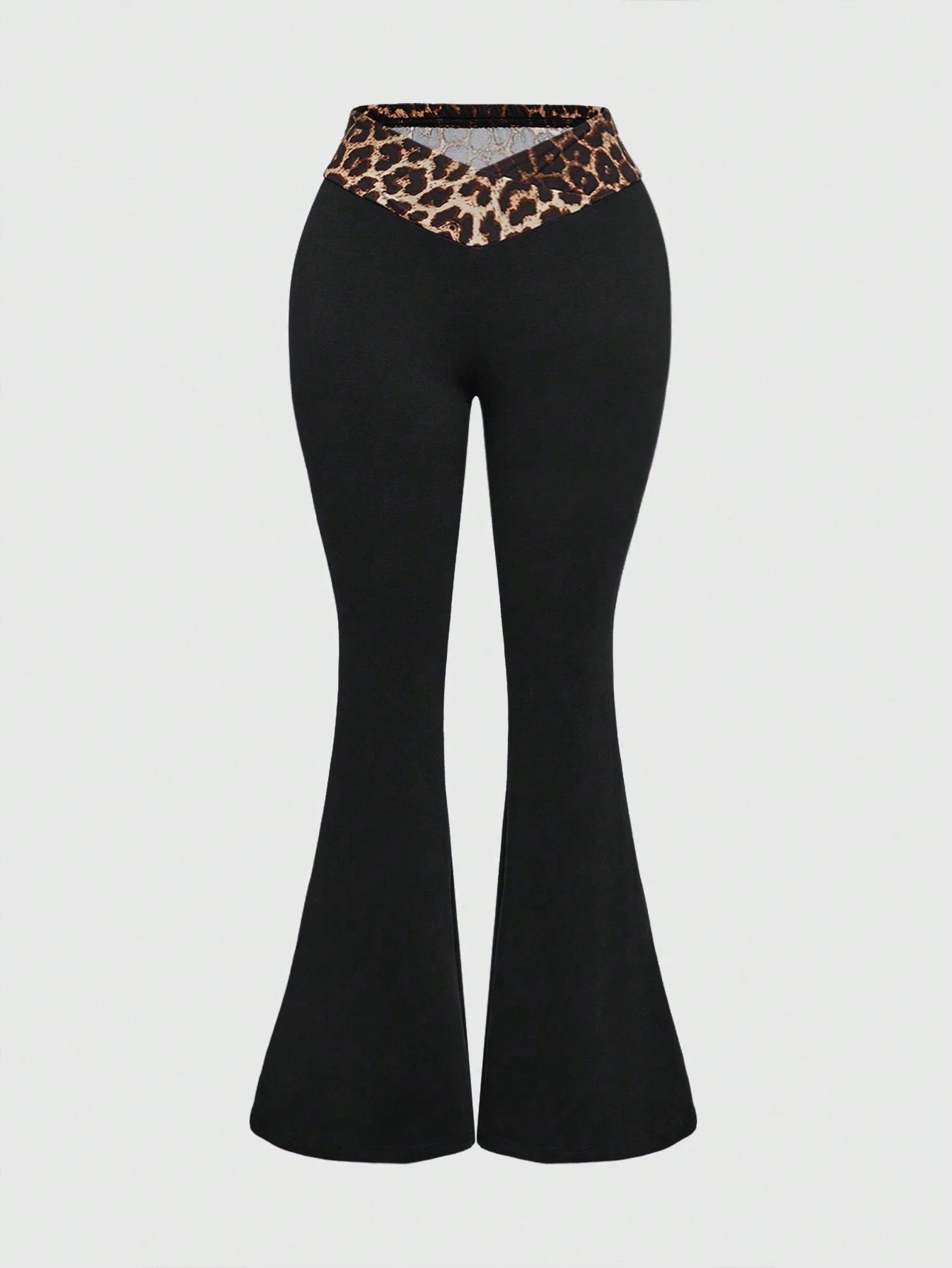 ROMWE Grunge Punk Y2K Leopard Print Halter Neck Tank Top For Women