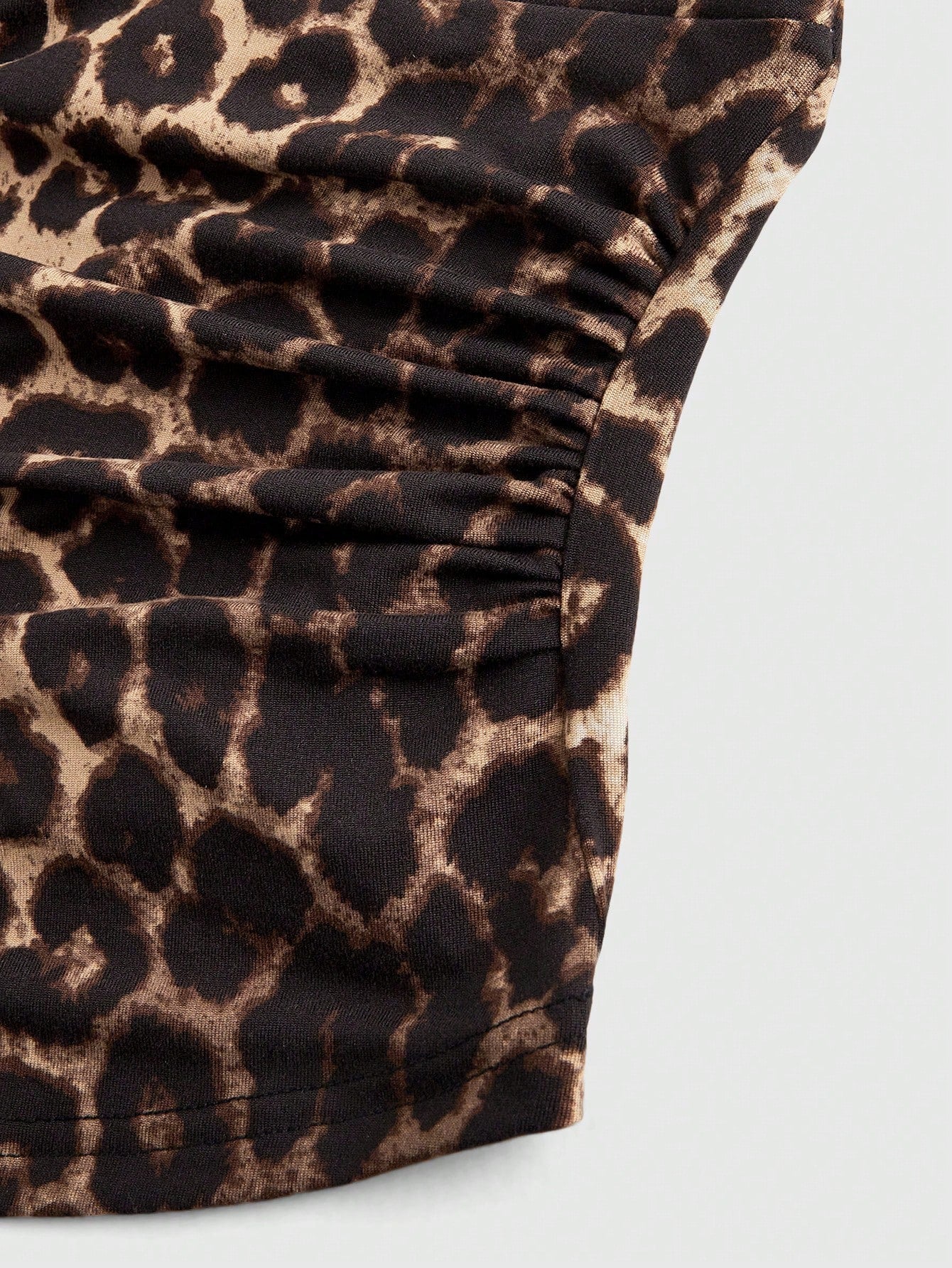 ROMWE Grunge Punk Y2K Leopard Print Halter Neck Tank Top For Women