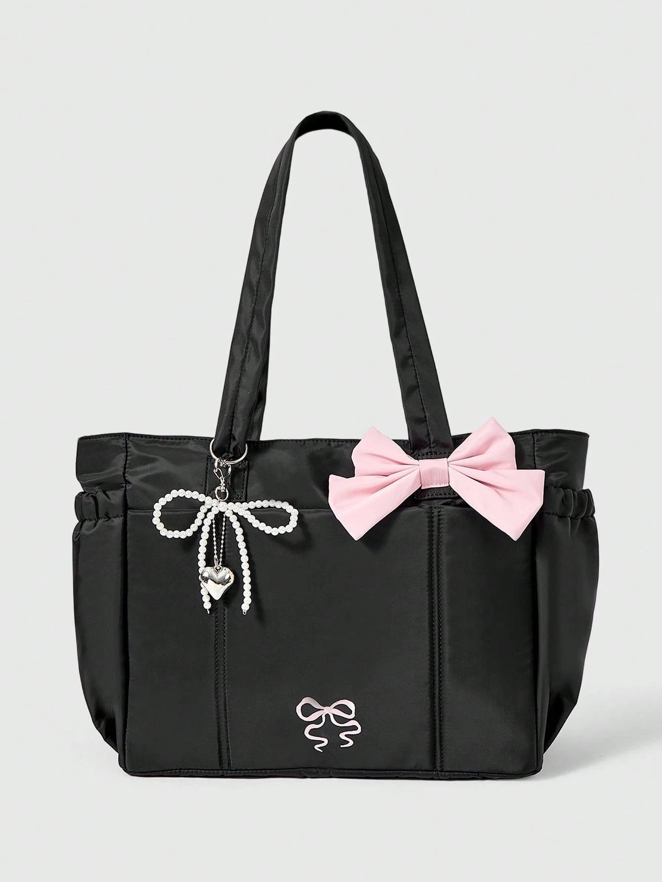 ROMWE Kawaii Women Tote Bags, Pink