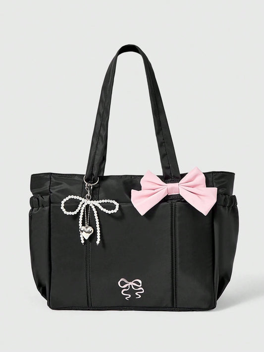 ROMWE Kawaii Women Tote Bags, Pink