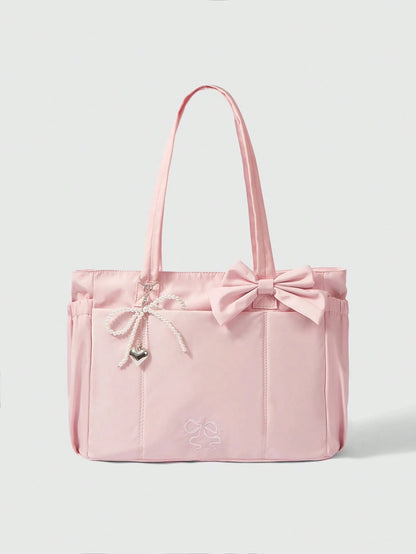 ROMWE Kawaii Women Tote Bags, Pink