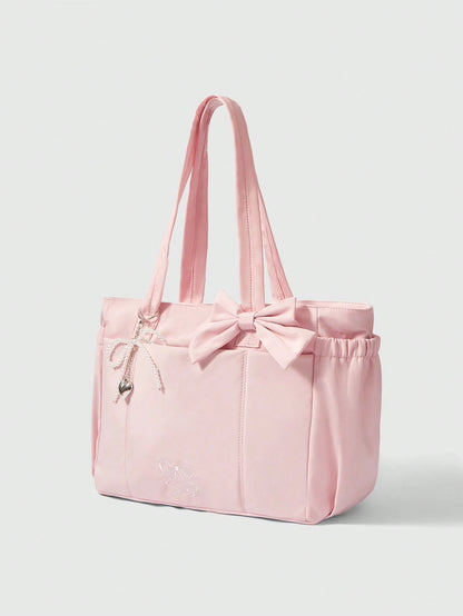 ROMWE Kawaii Women Tote Bags, Pink