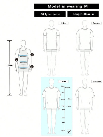 ROMWE MEN Spring Casual Graphic Men Striped Collar Prep Long Sleeve Printed T-Shirt, Casual College Style Top, Fall