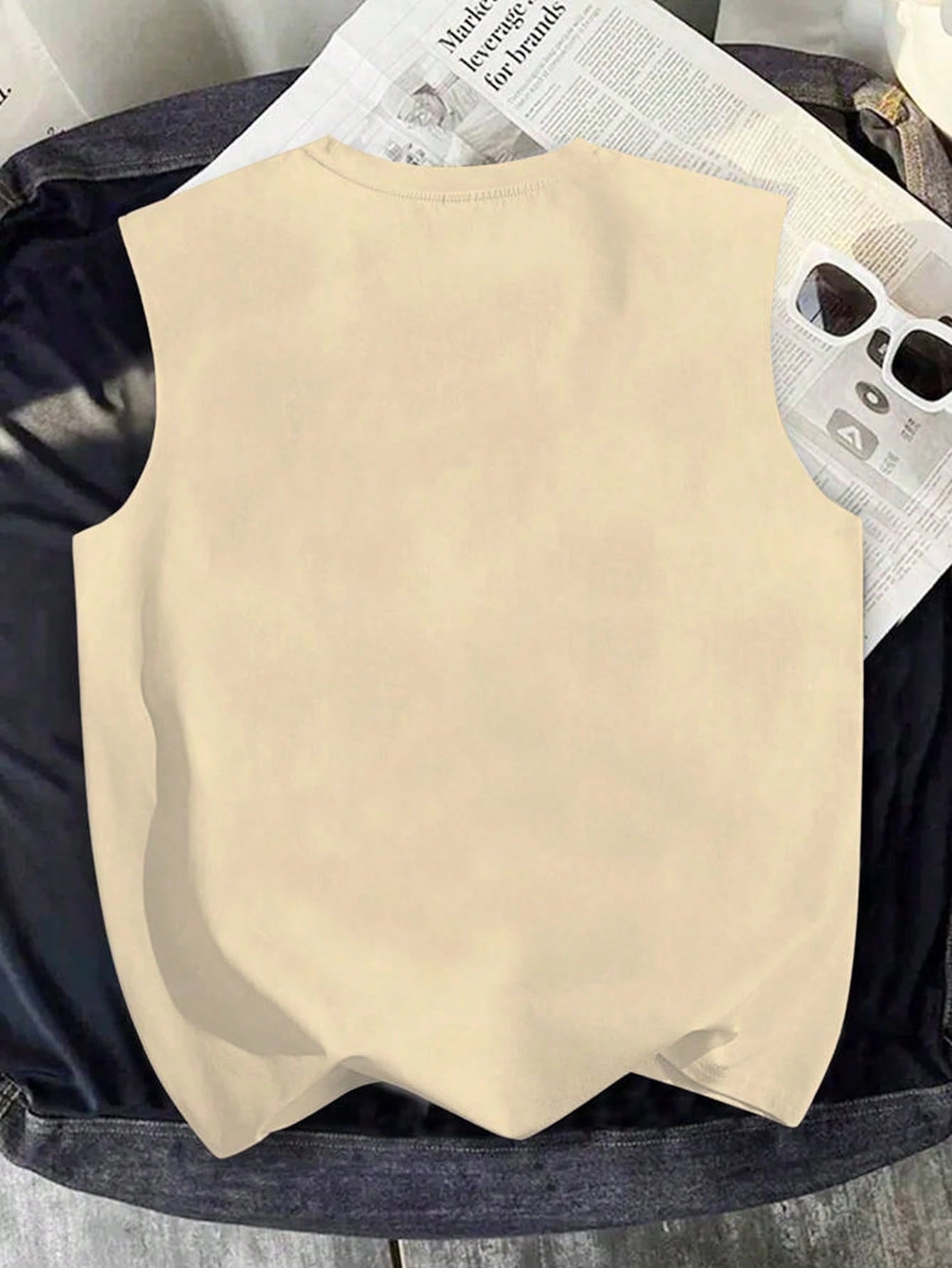 Rovax Men's Sleeveless Round Neck Tank Top, Fashionable For Summer