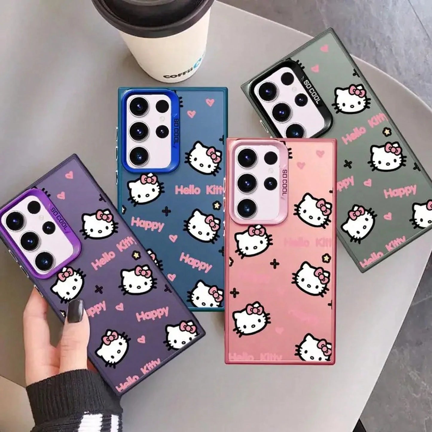 SANRIO Cute Phone Cover Cover S26 S21 Note 20 Ultra S23 Ultra S20 Plus S24 FE S22 S23 S25