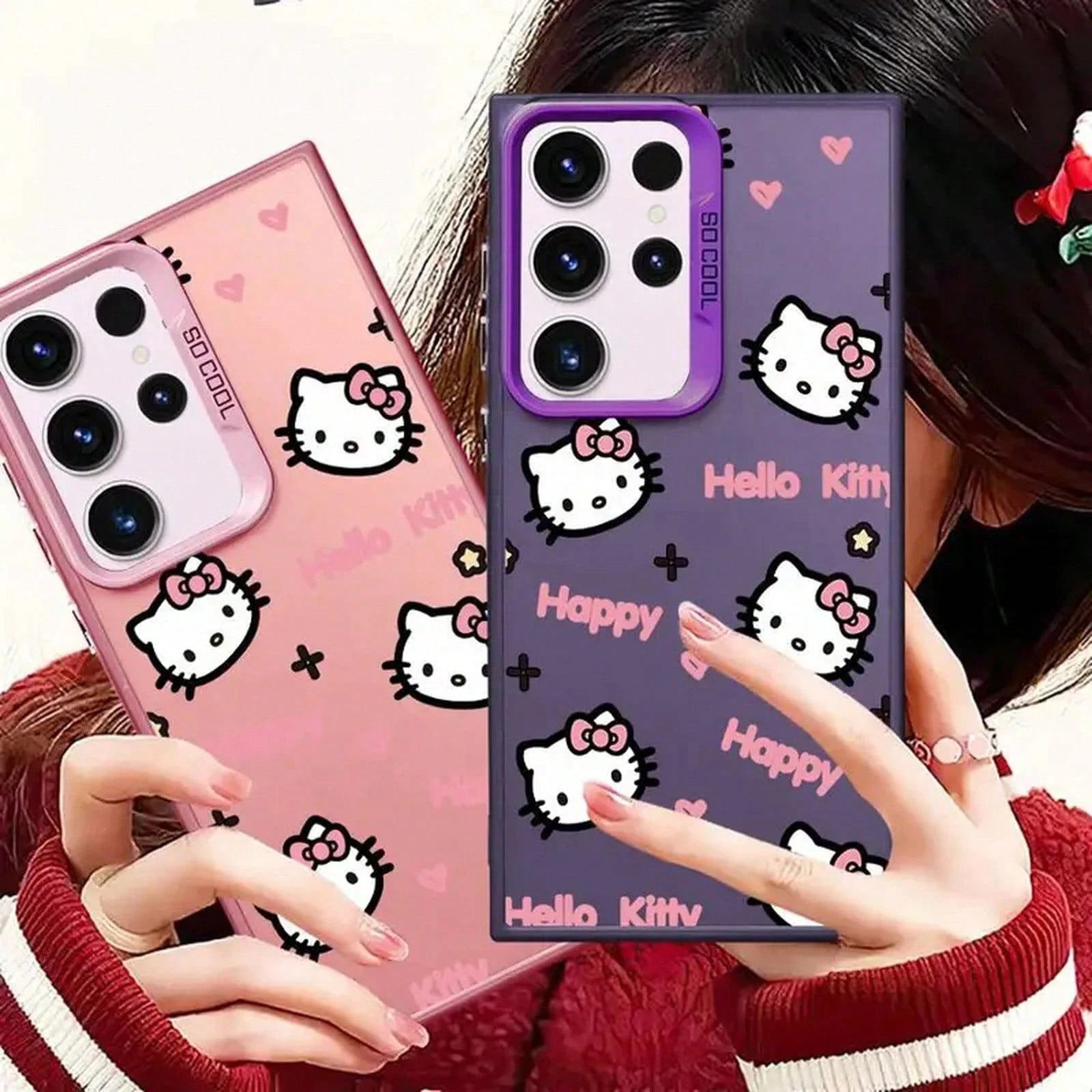 SANRIO Cute Phone Cover Cover S26 S21 Note 20 Ultra S23 Ultra S20 Plus S24 FE S22 S23 S25