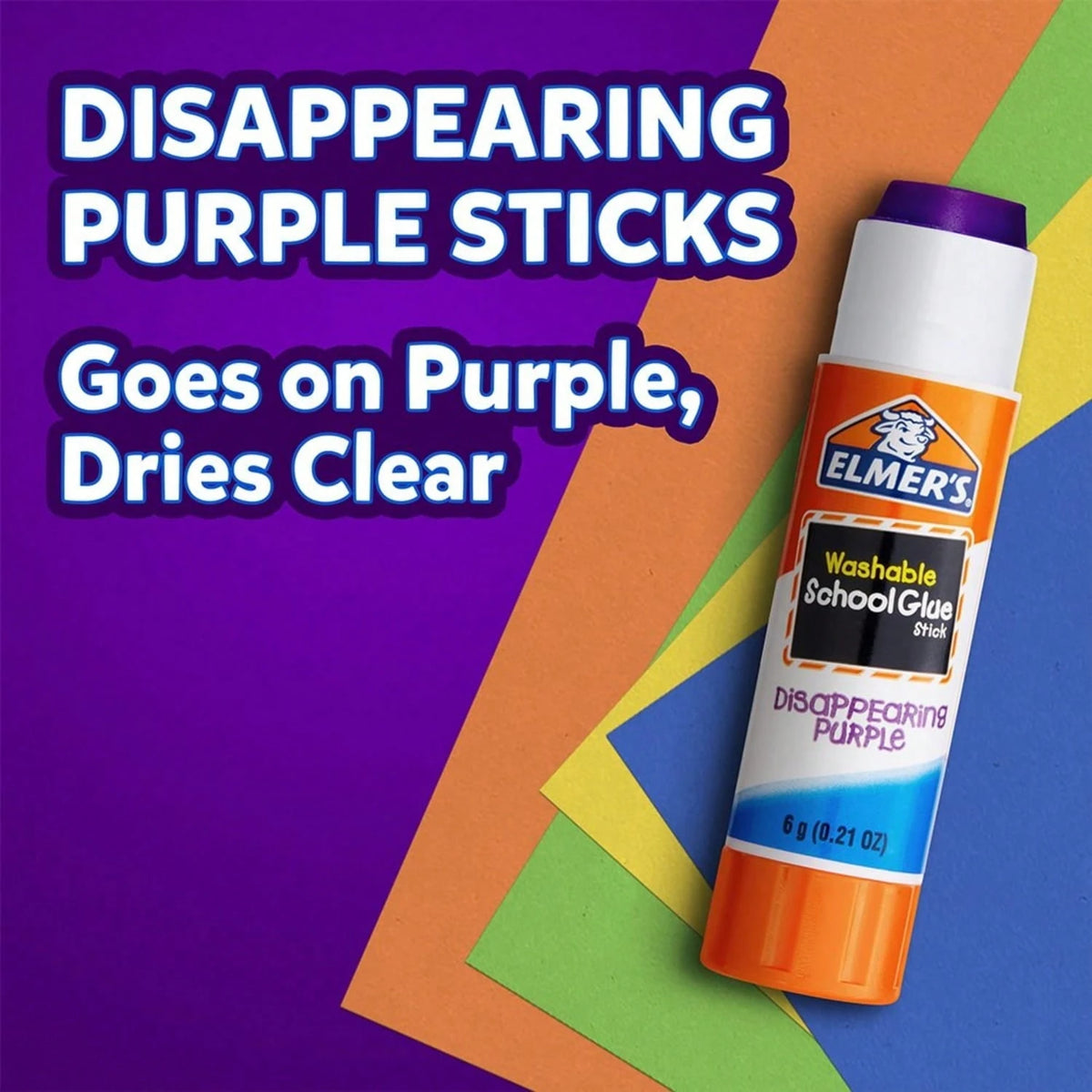 Scented Glue Sticks Variety Pack, Washable,, 6g Each, 12-Pack For School Crafts