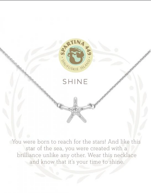 Sea La Vie Necklace Shine/Starfish Silver