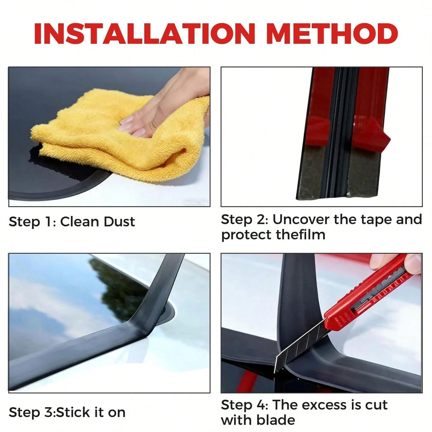 Self-Adhesive Automotive Weatherstrip Designed Specifically For Windshields; The T-Shaped Weatherstrip Prevents Rainwater From Seeping In And Provides Sound Insulation.