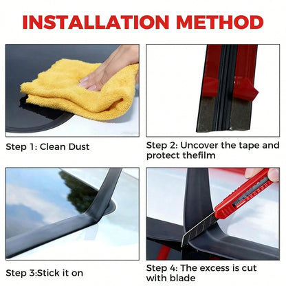 Self-Adhesive Automotive Weatherstrip Designed Specifically For Windshields; The T-Shaped Weatherstrip Prevents Rainwater From Seeping In And Provides Sound Insulation.