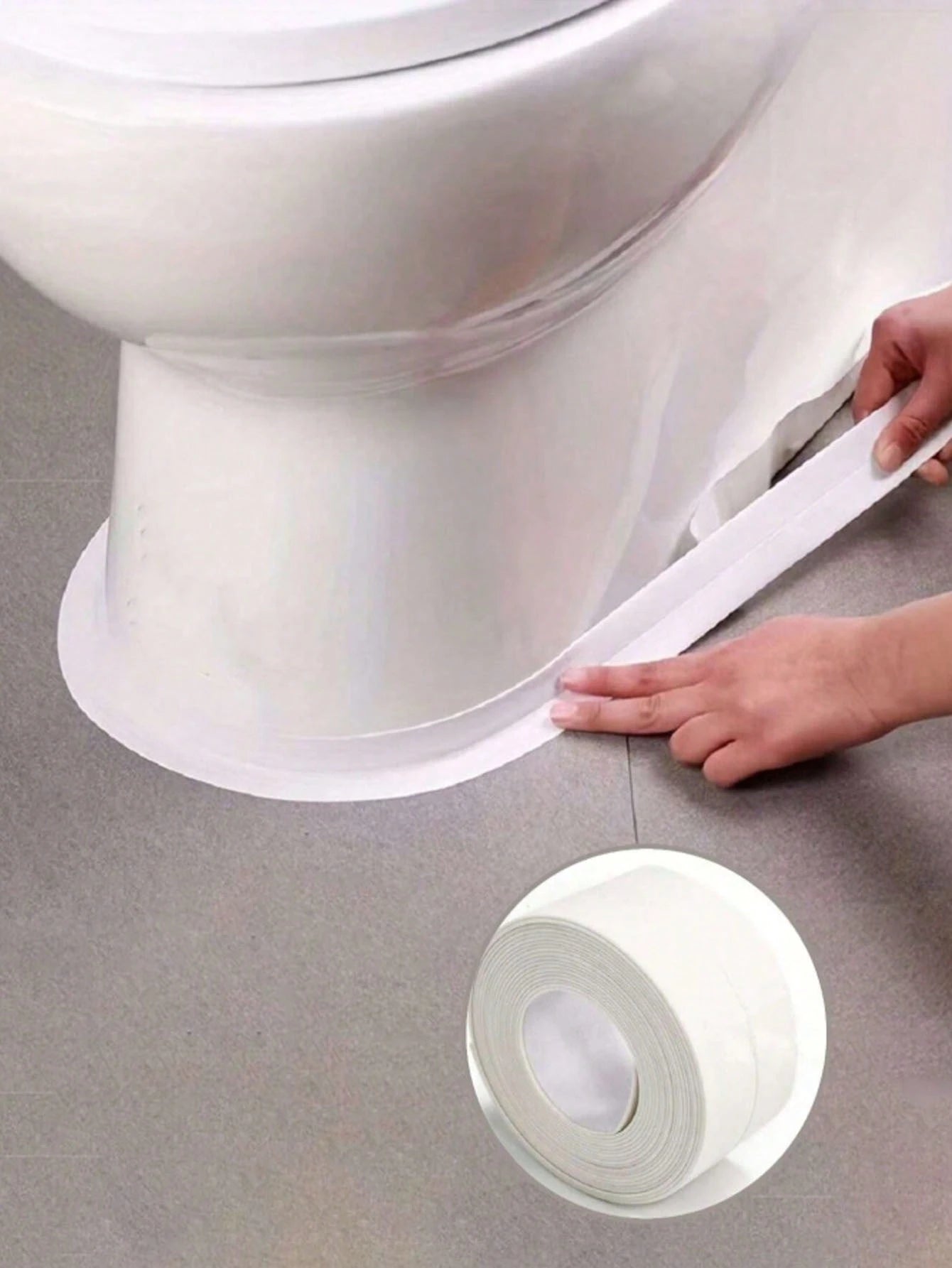Self-Adhesive Bathroom Sealing Tape- Heavy Duty Waterproof Sealant For Bathtub, Shower, Sink, Toilet, Floor And Wall Edges- Easy DIY Waterproof Solution, Toilet Sealing| Smooth Surface| Waterproof