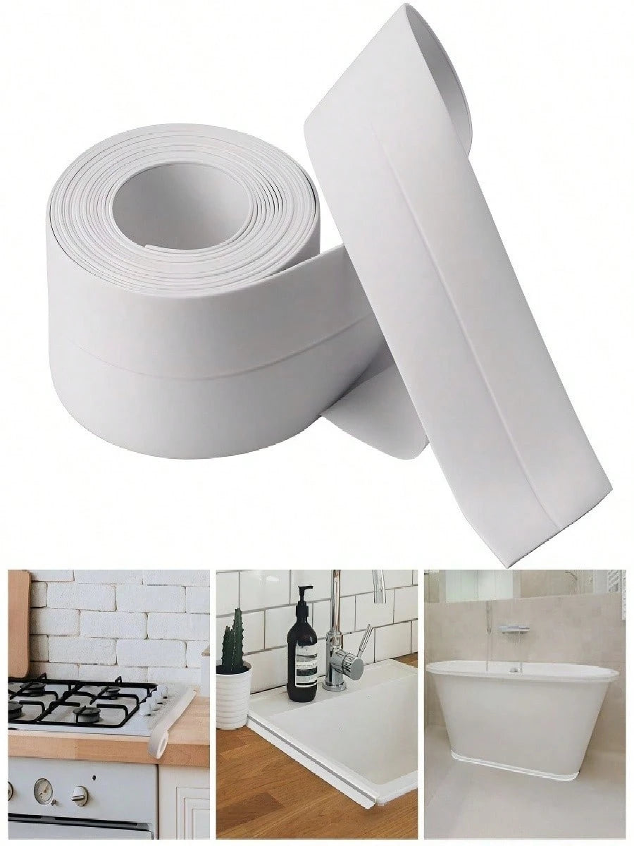 Self-Adhesive Waterproof Mildew-Proof Caulk Tape,High Viscosity Oil-Resistant Sealing Tape, Moisture-Proof Seam Sticker For Kitchen Bathroom Toilet Bathtub Sink Tile Seam Corner Line,Waterproof Mold-P