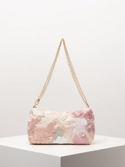 Sequin Shoulder Bag, Bridal Party, Glittering Sequin Handbag, Prom Bag, Prom Accessories, Elegant Women's Bag, Wedding Items