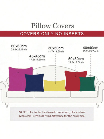 Set Of 2 Burgundy Velvet Throw Pillow Covers 18x18 Inches, Soft Neutral Accent Pillow Cases With Vintage Textured Farmhouse Couch Cushion Covers For Luxurious Home Decor,Christmas Decor,Christmas Gift