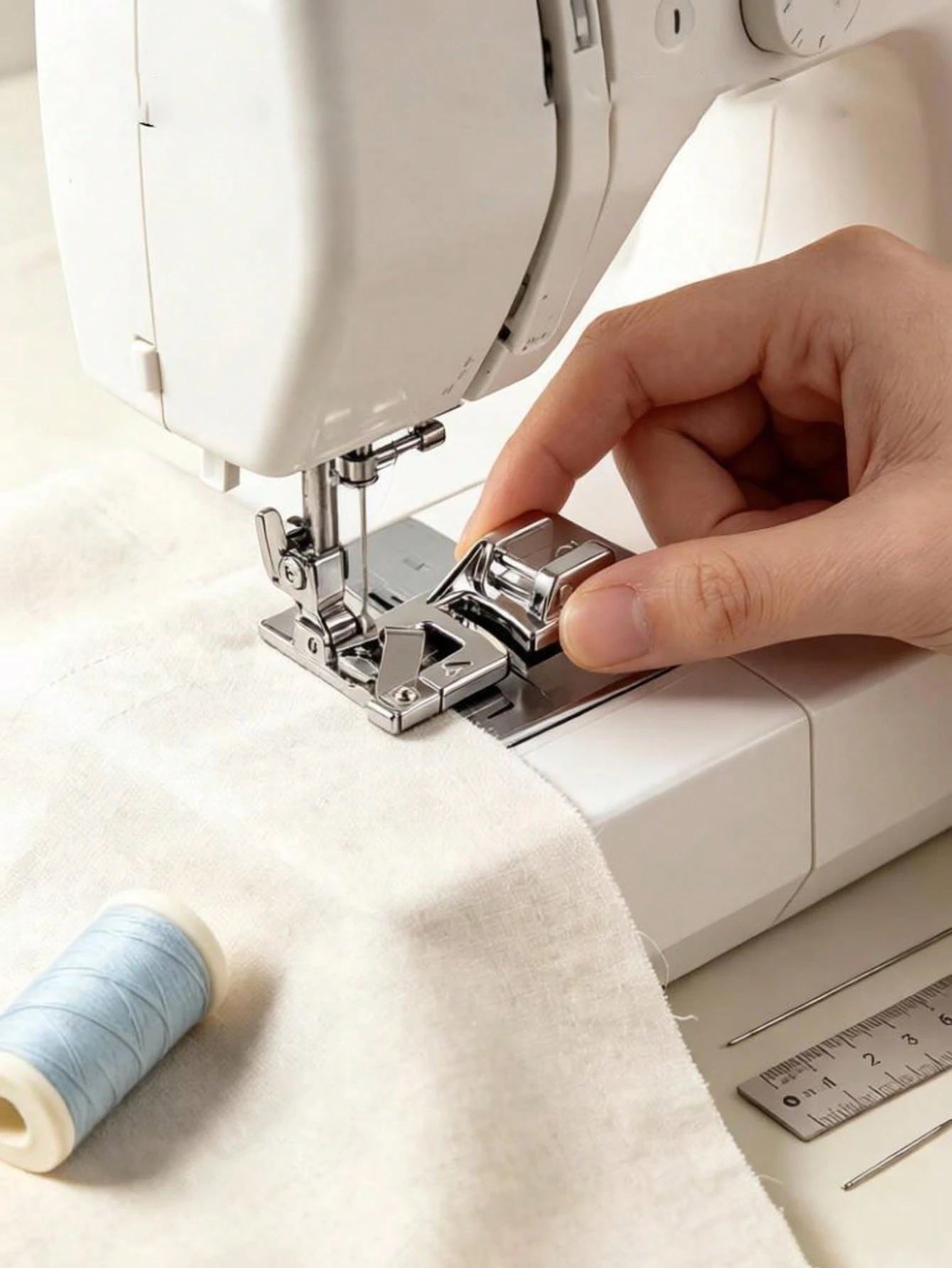 Sewing Machine Presser Foot, Home Sewing Presser Foot, Easily Sew Perfect Rolled Hems, Suitable As Sewing Gift For Women, Suitable For Beginners