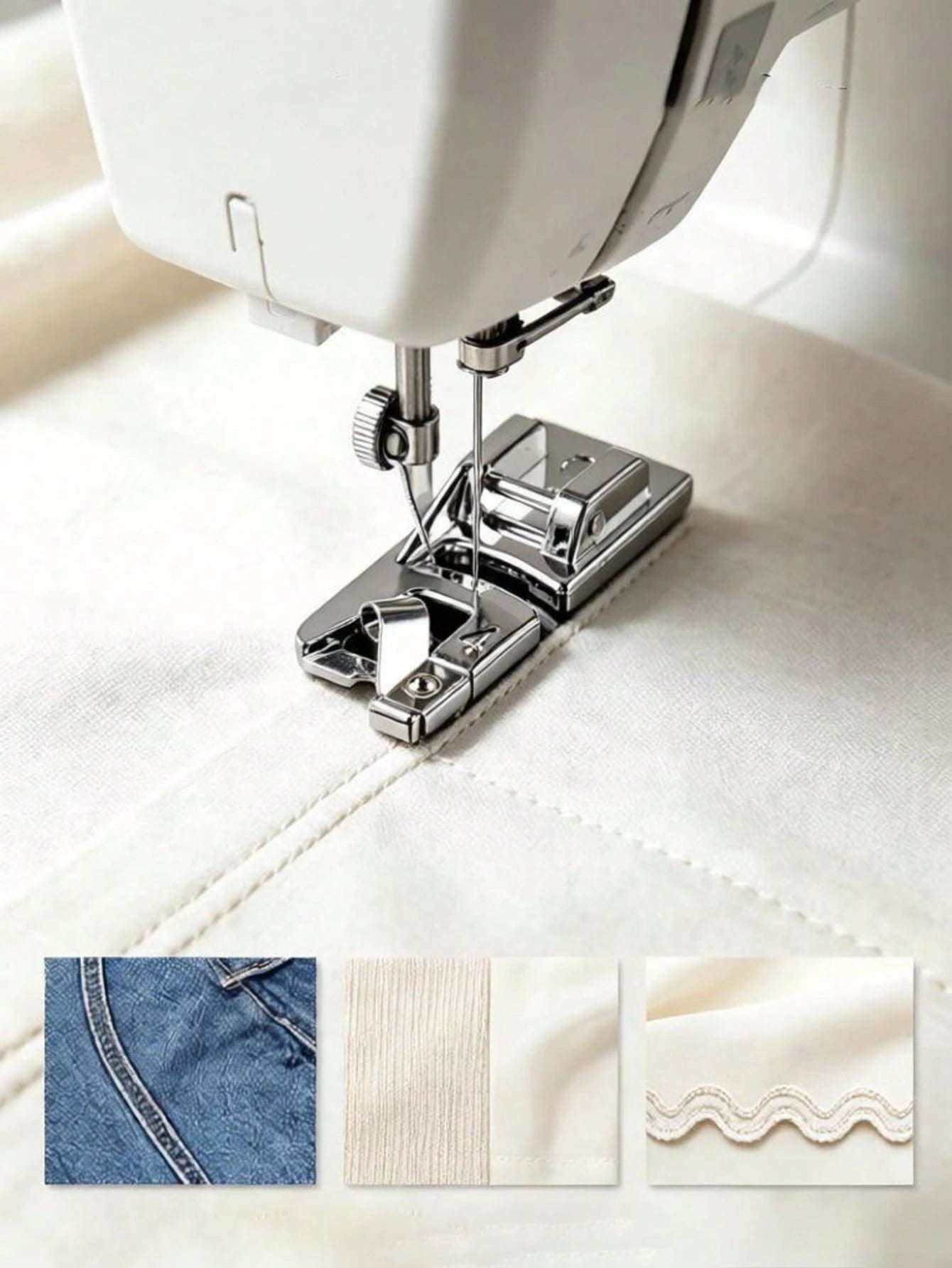 Sewing Machine Presser Foot, Home Sewing Presser Foot, Easily Sew Perfect Rolled Hems, Suitable As Sewing Gift For Women, Suitable For Beginners