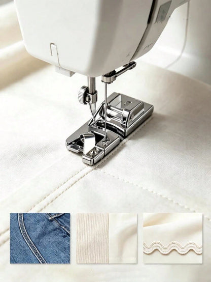 Sewing Machine Presser Foot, Home Sewing Presser Foot, Easily Sew Perfect Rolled Hems, Suitable As Sewing Gift For Women, Suitable For Beginners