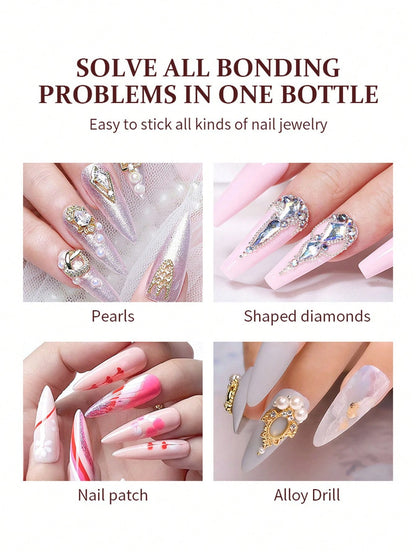 SHANGFEIYA 10g Nail Glue, Quick-Drying Adhesive For Wearing Nail Acrylic, Long Lasting No Discoloration, No UV Lamp Needed