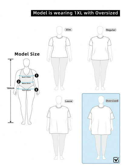 Shapeblank Plus Size Women's Black Summer Casual Everyday Loose Comfortable Off-Shoulder Tops,Thin Cool Daily Work Style, Vacation Cruise Outfits,Curve
