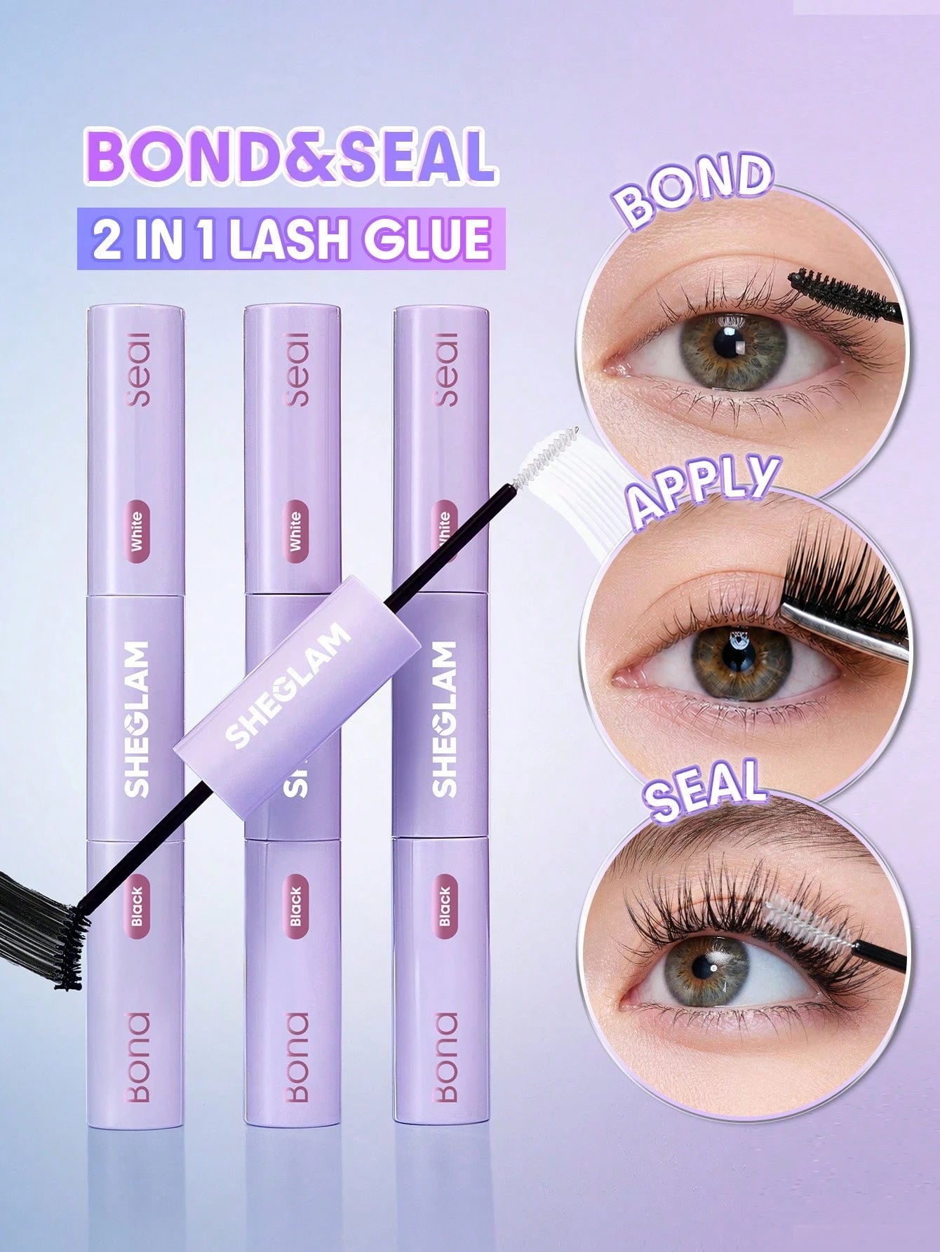 SHEGLAM Flex Bond Lash Bond And Seal Brand Beauty Cosmetic Makeup For Women And Girls