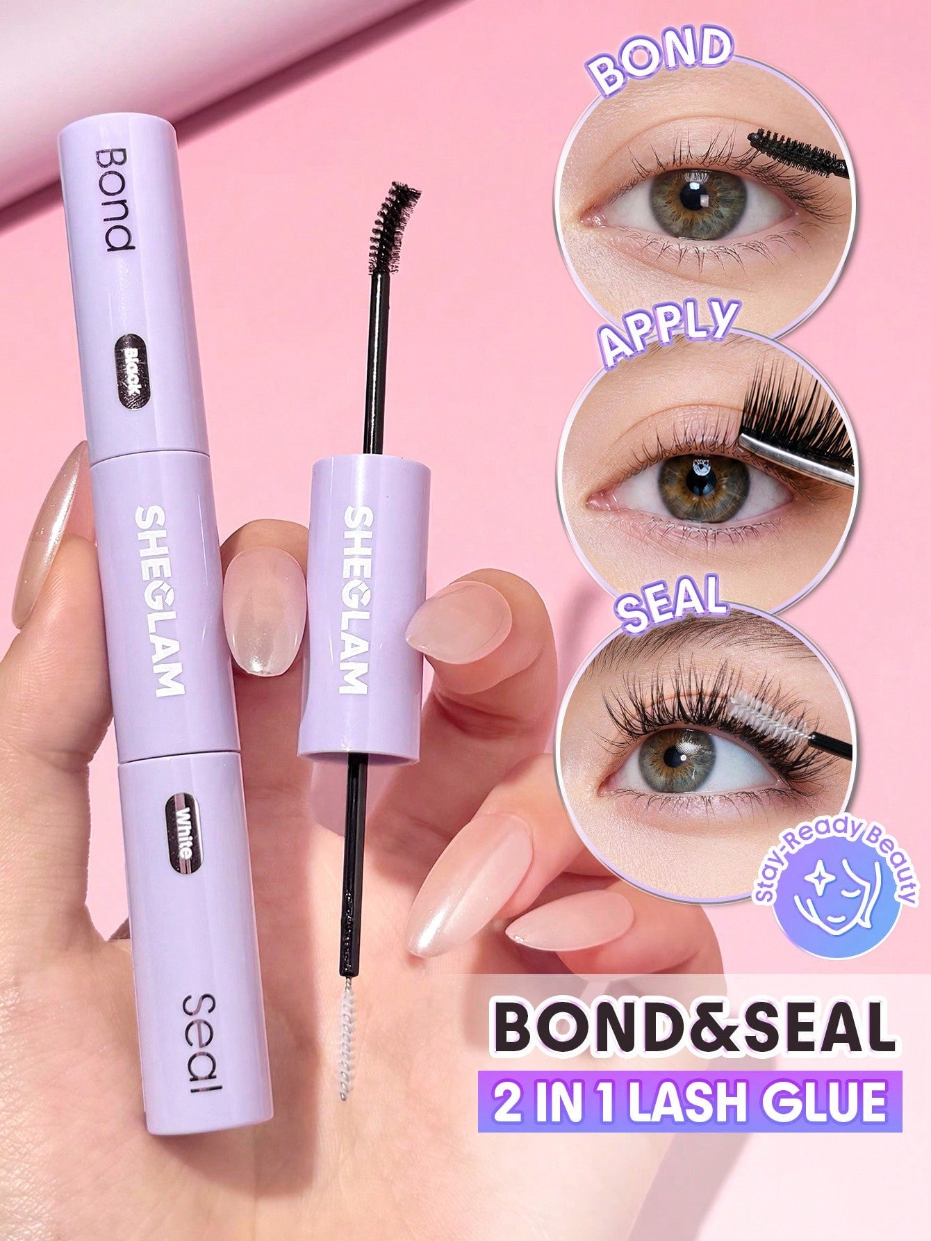 SHEGLAM Flex Bond Lash Bond And Seal Brand Beauty Cosmetic Makeup For Women And Girls