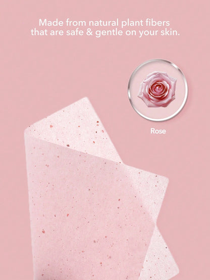 SHEGLAM Mattifying Blot Papers With Puff And Mirror 50Pcs-Rose Brand Beauty Cosmetic Makeup For Women And Girls