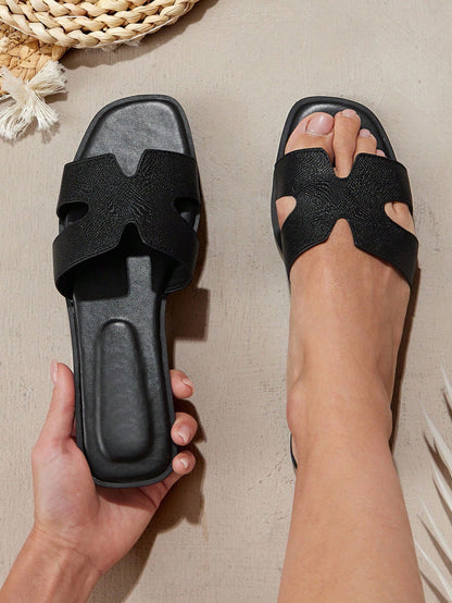 SHUZIA Women Comfy Everyday Summer Vacation Casual Flat Sandals Valentine's Day Summer Shoes