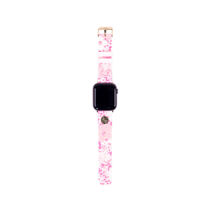 Silicone Apple Watch Band, Conch Shell Pink Burst of Joy