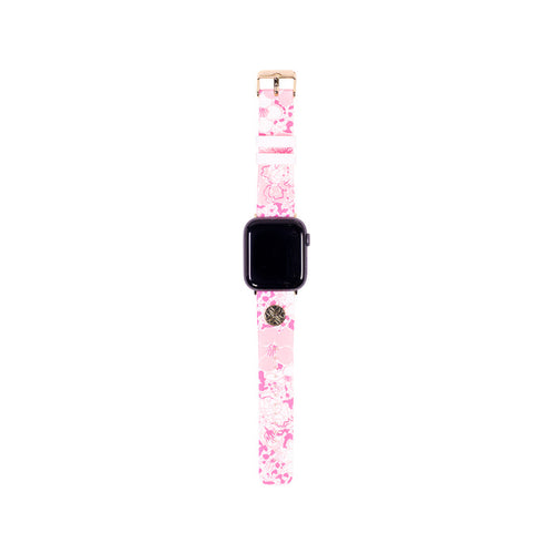 Silicone Apple Watch Band, Conch Shell Pink Burst of Joy