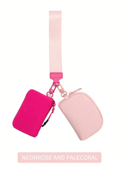 Similar To Lulu Design Women Minimalist Wallet Waterproof Nylon Wrist Pouch Multi-Function For Keys Cards S Cash Fashion Detachable & Card Slots Suitable For Sports Daily Outings For Women Wallet Mini