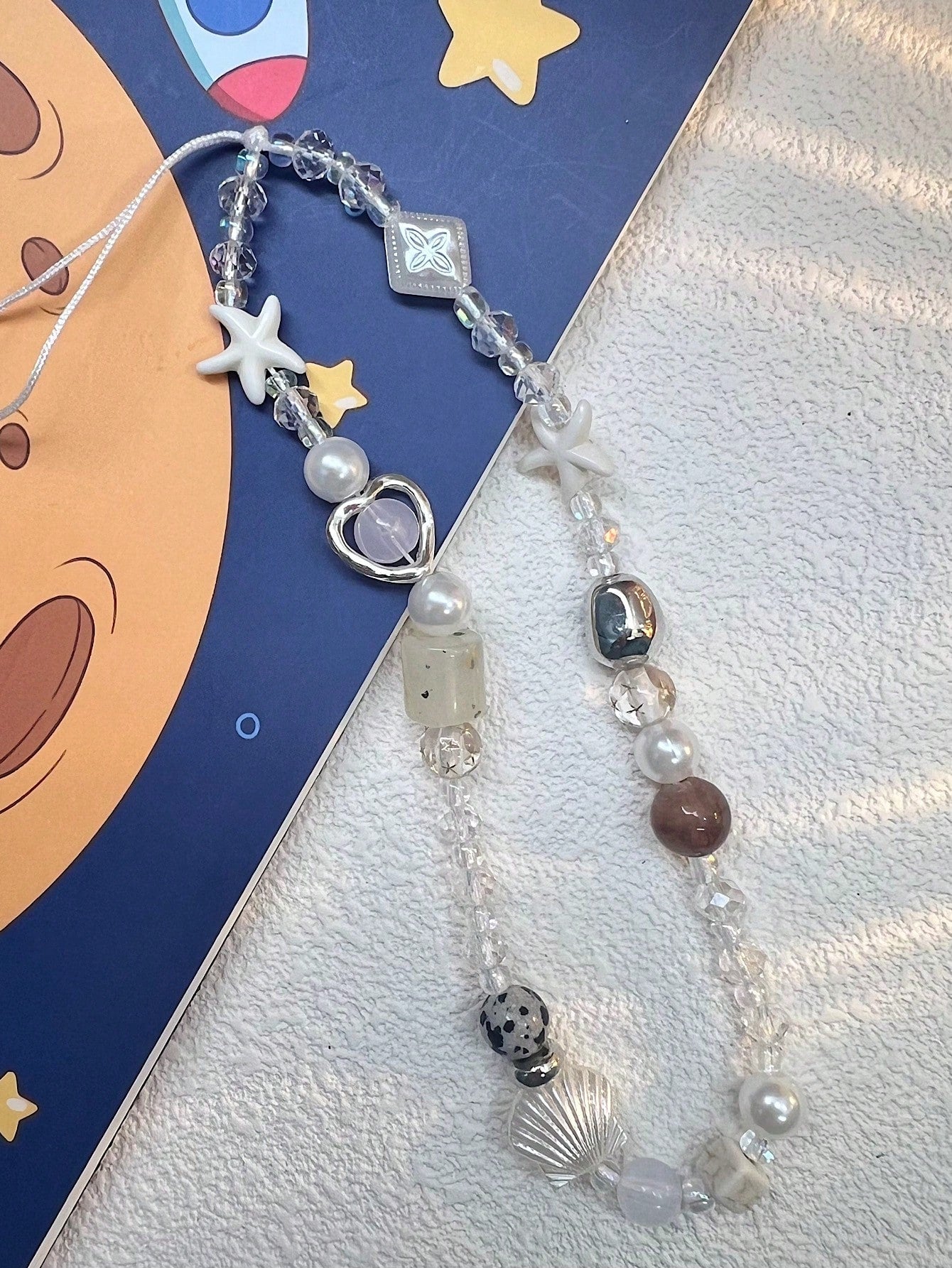 Simple White Bowknot Mobile Phone Case Lanyard Pendant, Short And Convenient, Suitable For All Mobile Phones, Cameras, With Chain And Rope, Handheld, Wrist Strap, Anti-Lost, Shockproof, For Women Gift