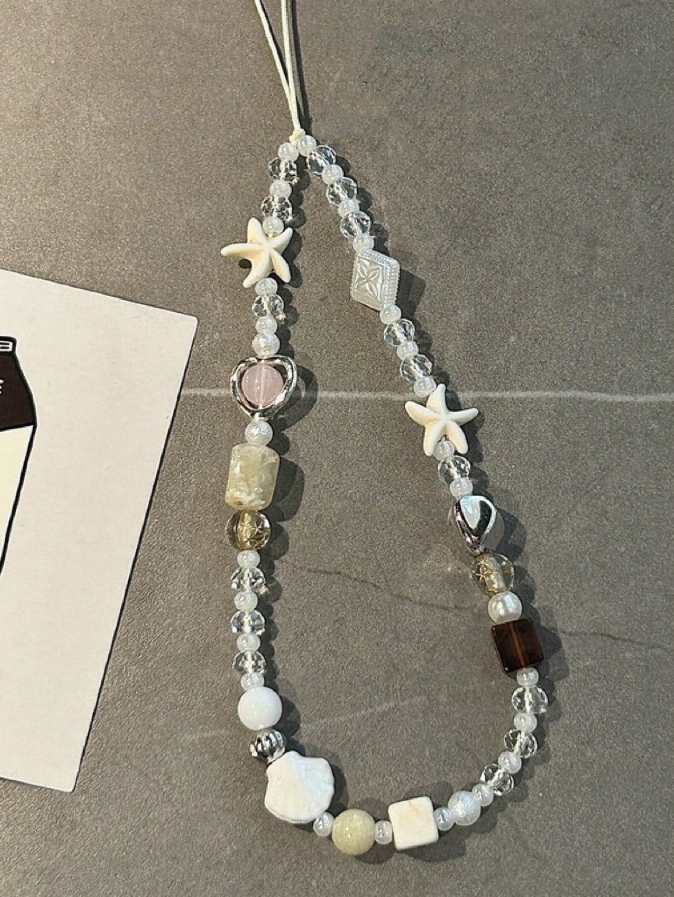 Simple White Bowknot Mobile Phone Case Lanyard Pendant, Short And Convenient, Suitable For All Mobile Phones, Cameras, With Chain And Rope, Handheld, Wrist Strap, Anti-Lost, Shockproof, For Women Gift