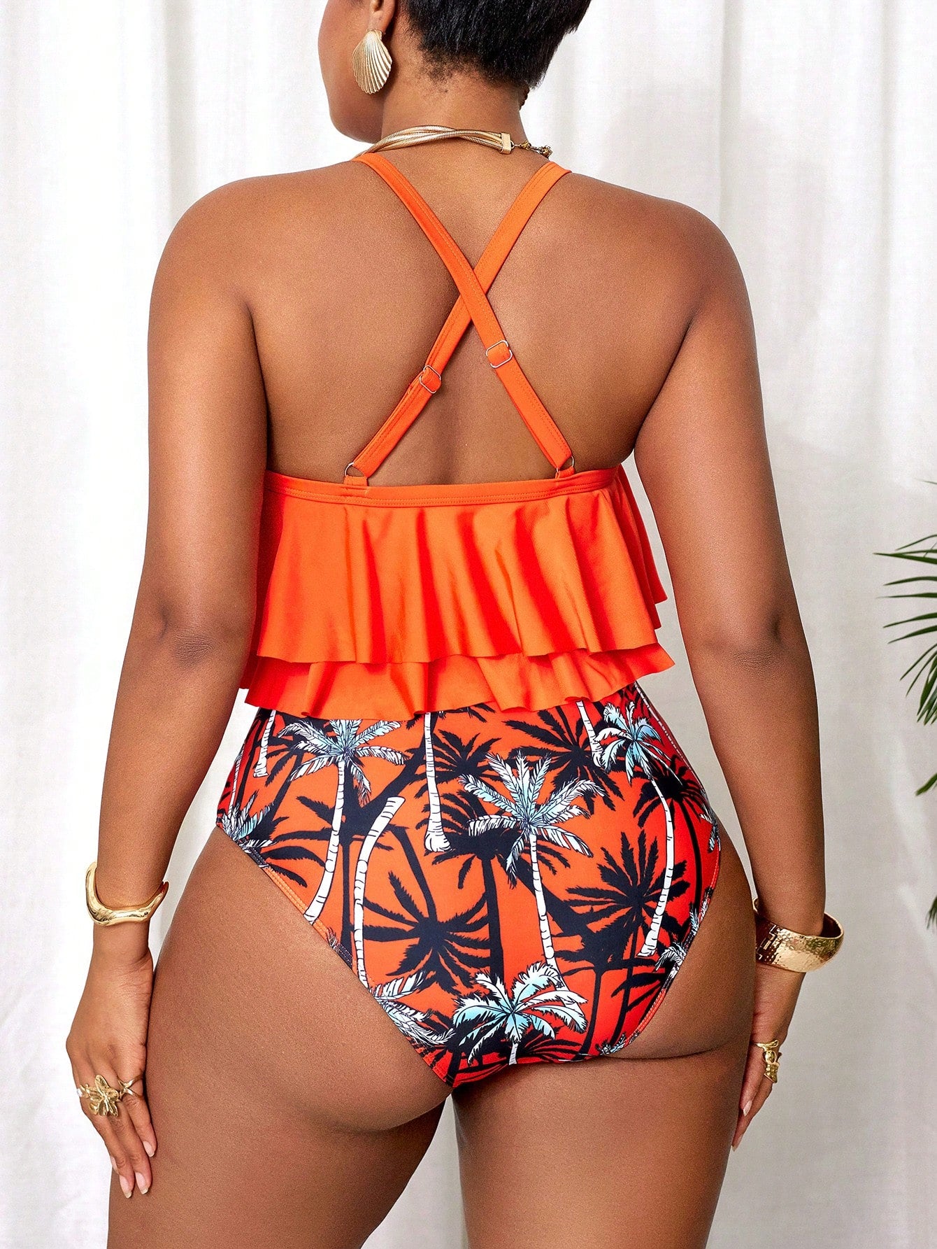 Slaydiva 2026 New Summer Beach Vacation Elegant Sexy Plus Size Halter Bikini
