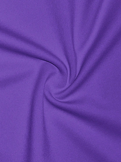Slaydiva Minimalist Casual Basic Sleeveless Round Neck Tight Fit Lavender Mini Knit Dress- C,Dresses For Women Summer