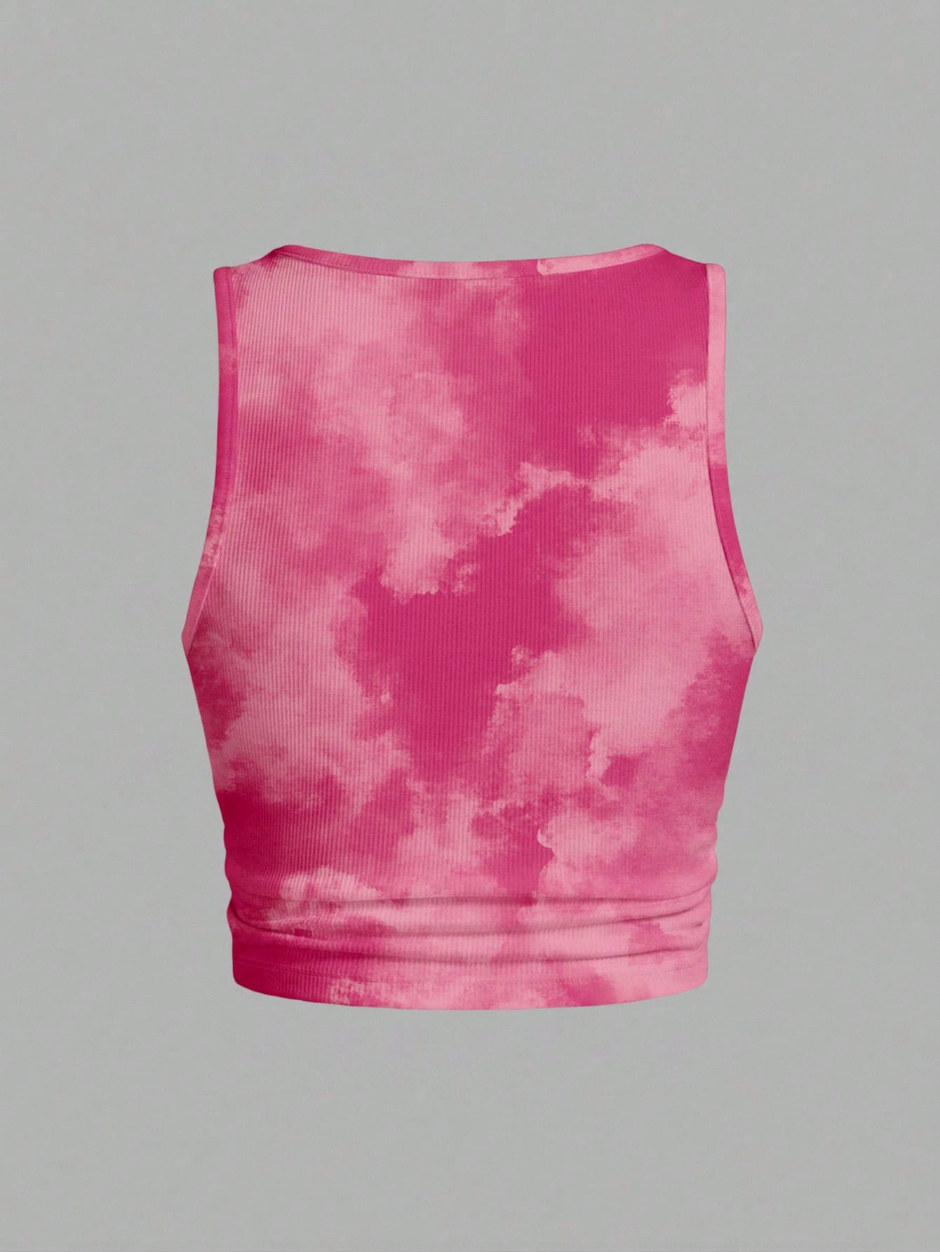 Slaydiva Plus Size Women's Tie-Dye Print Notch V-Neck Tank Top Casual Minimalist Suitable For Summer