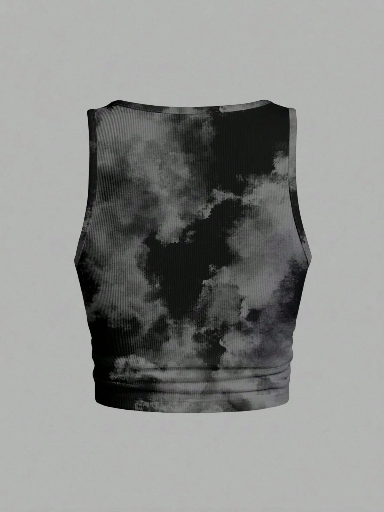 Slaydiva Plus Size Women's Tie-Dye Print Notch V-Neck Tank Top Casual Minimalist Suitable For Summer