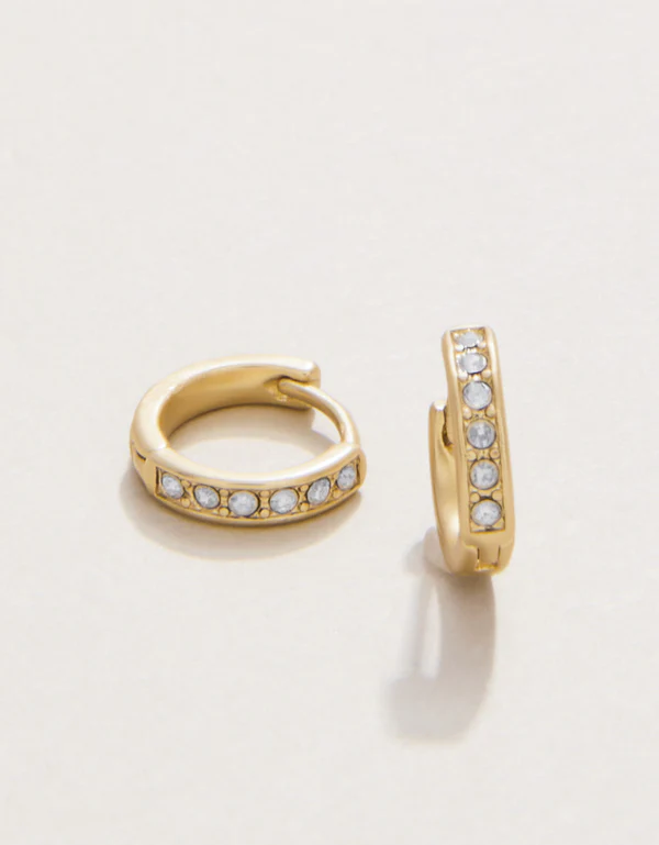 SLV Hoop Earrings Thankful/Ring Gold