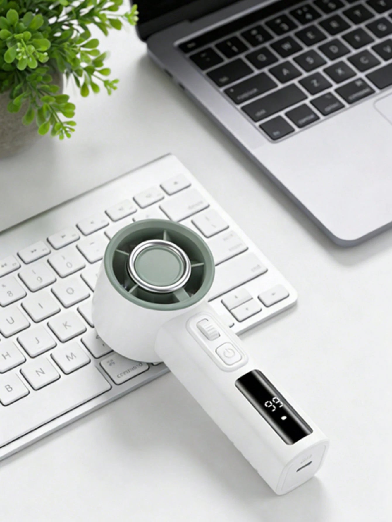 Small Pocket Fan Digital Display Small Cooling Outdoor Table With Large Battery Suitable For Own Use Pocket Size Fan