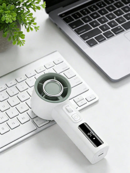Small Pocket Fan Digital Display Small Cooling Outdoor Table With Large Battery Suitable For Own Use Pocket Size Fan