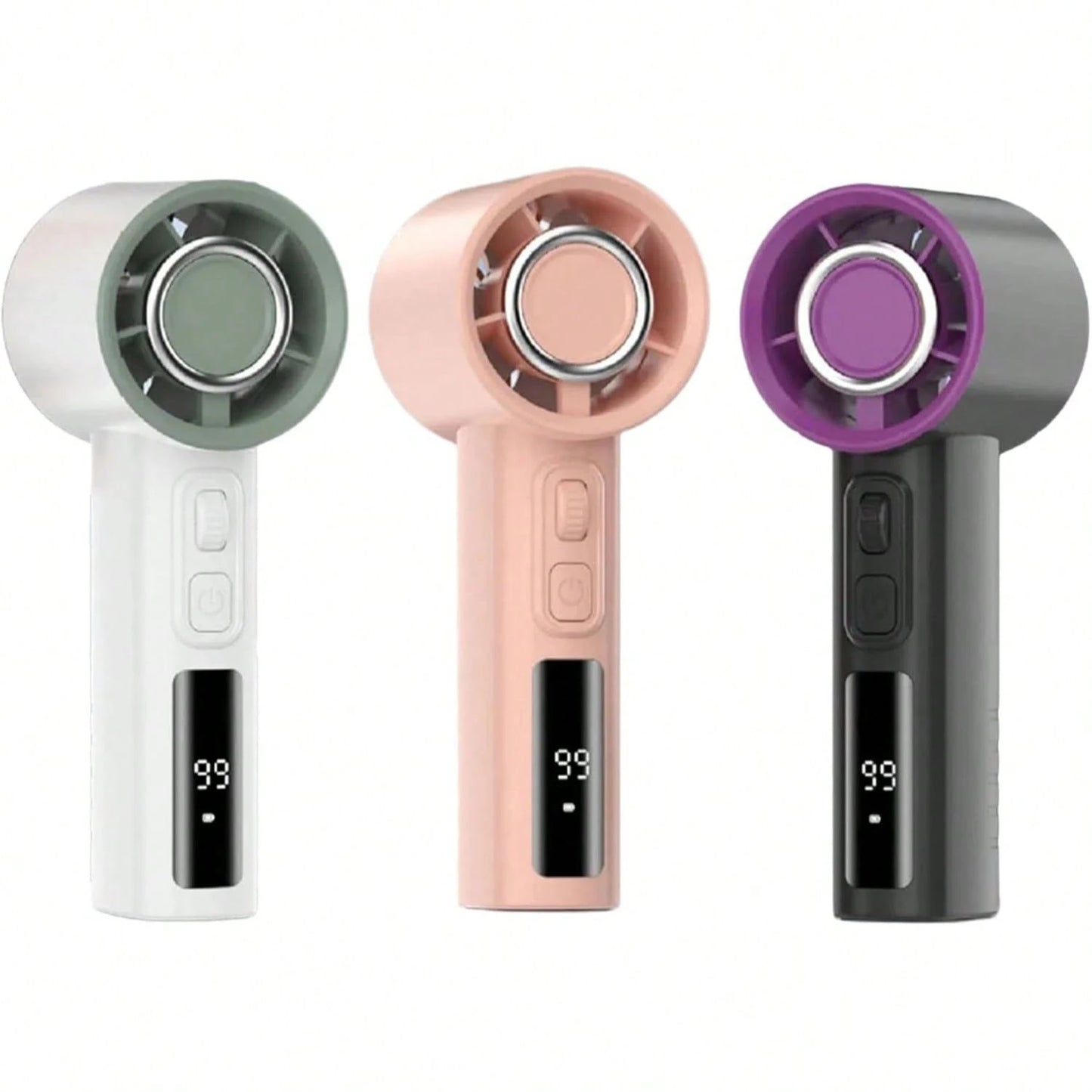 Small Pocket Fan Digital Display Small Cooling Outdoor Table With Large Battery Suitable For Own Use Pocket Size Fan