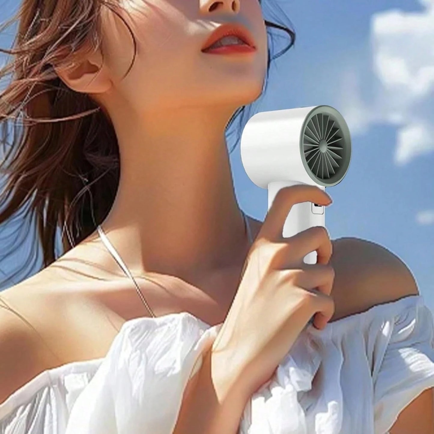Small Pocket Fan Digital Display Small Cooling Outdoor Table With Large Battery Suitable For Own Use Pocket Size Fan