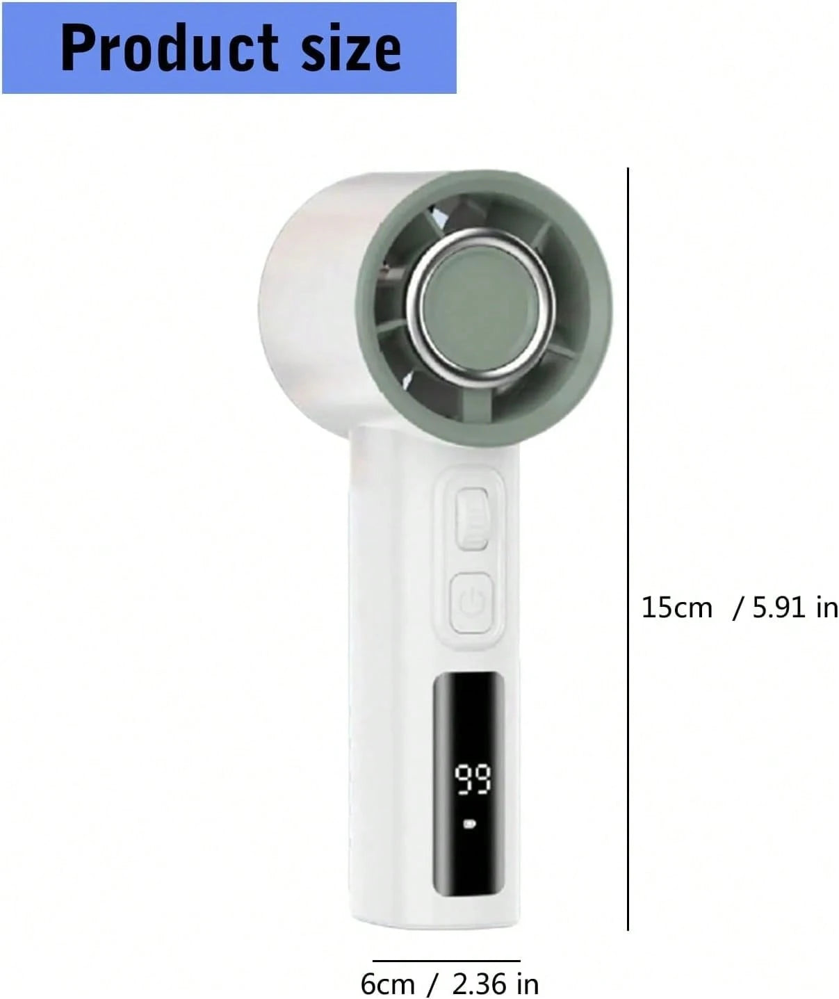 Small Pocket Fan Digital Display Small Cooling Outdoor Table With Large Battery Suitable For Own Use Pocket Size Fan